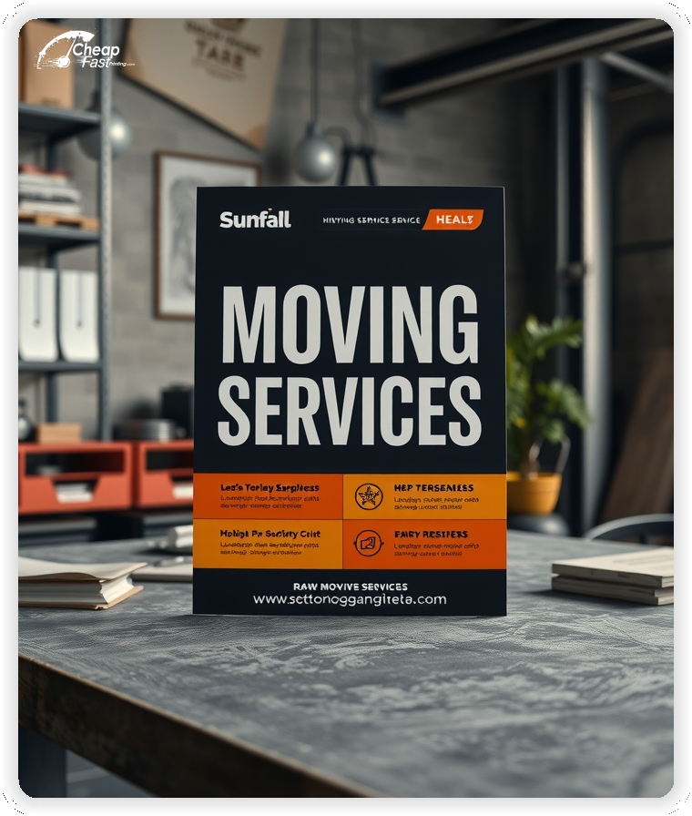 Professional Circular 1, Moving Services handouts print sample