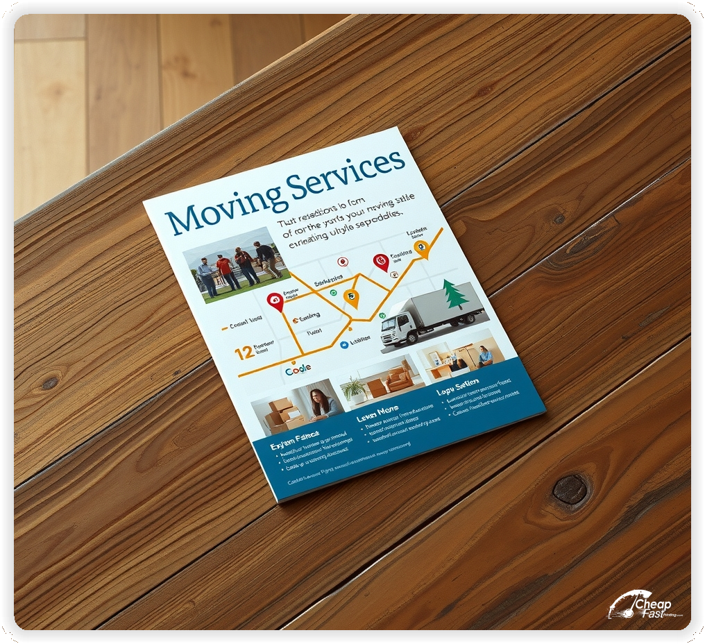 Promo Flyer Sample 1, Moving Services leaflets creative layout