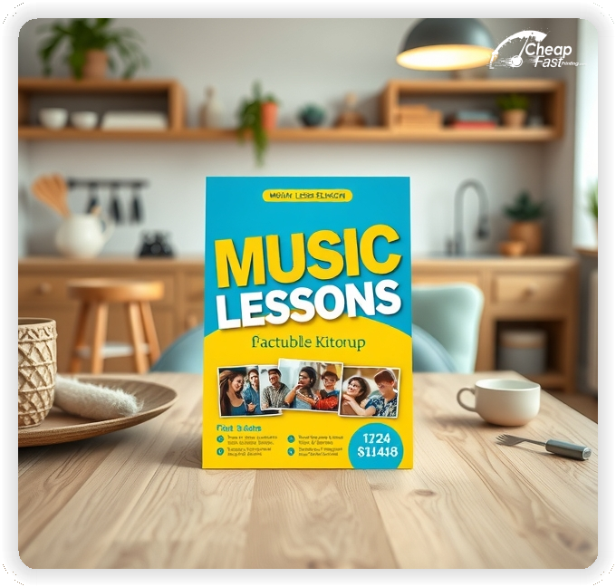 Promotional Material 1, Music Lessons marketing materials marketing piece