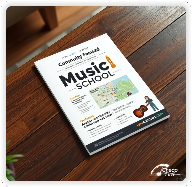 High Quality Leaflet 1, Music School circulars promotion design