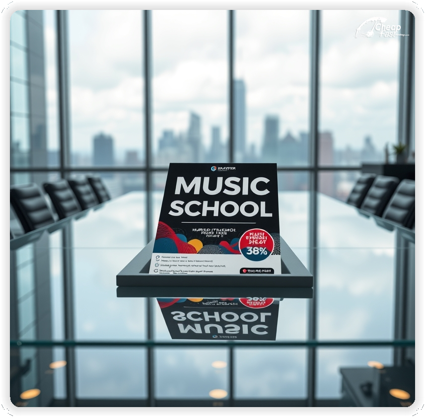 Professional Circular 1, Music School handouts print sample