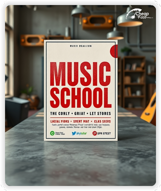 Promotional Material 1, Music School marketing materials marketing piece