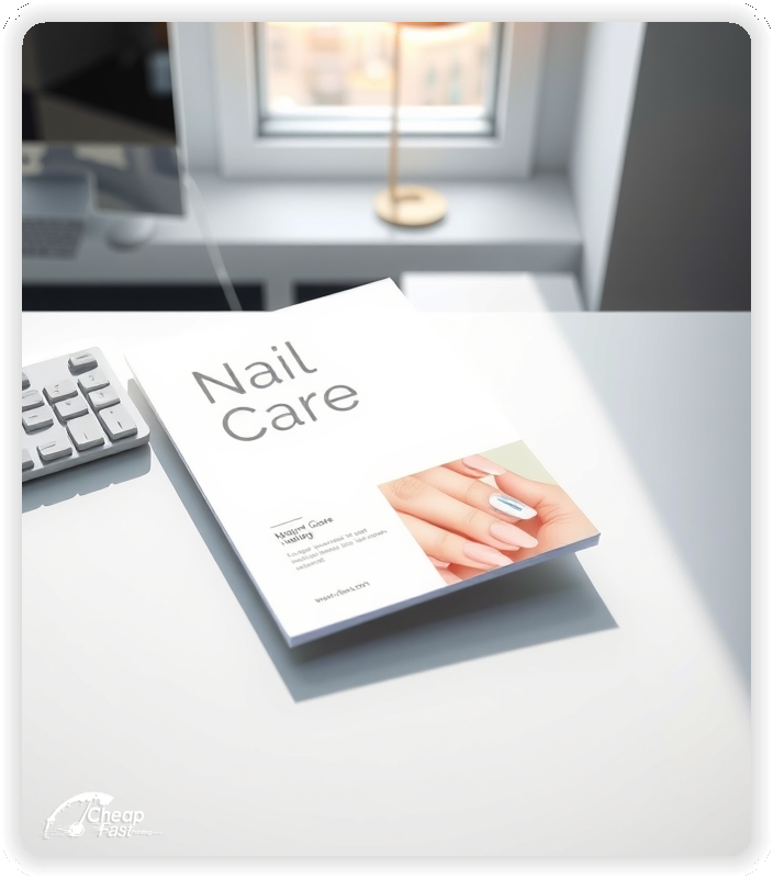 Advertising Brochure 1, Nail Care leaflets layout example