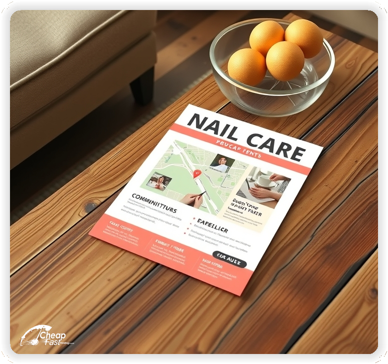 High Quality Leaflet 1, Nail Care circulars promotion design