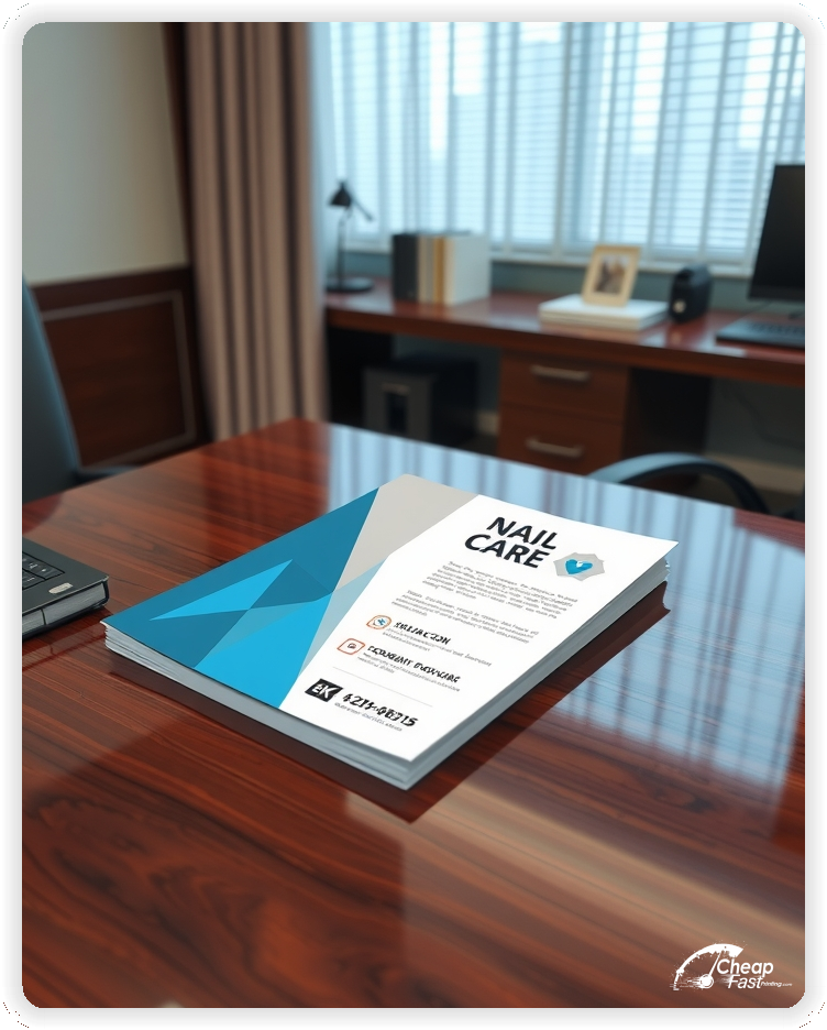 Marketing Handout Design 1, Nail Care pamphlets design example