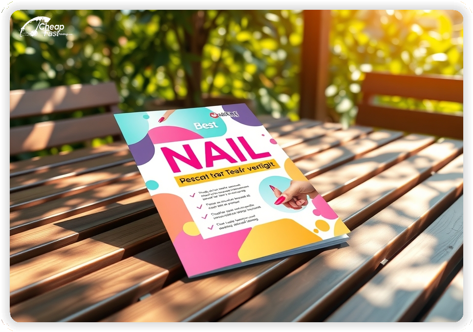 Print Ready Layout 1, Nail Care brochures layout example