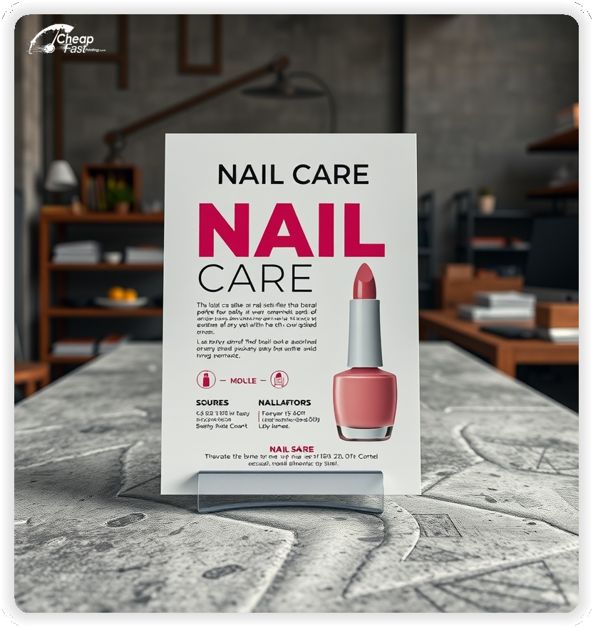 Professional Circular 1, Nail Care handouts print sample