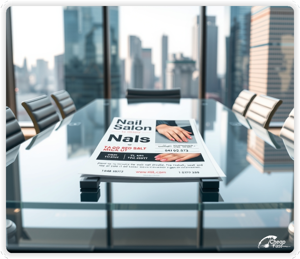 Marketing Handout Design 1, Nail Salon pamphlets design example