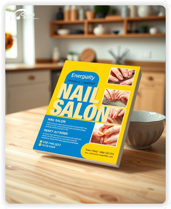 Print Ready Layout 1, Nail Salon brochures layout example