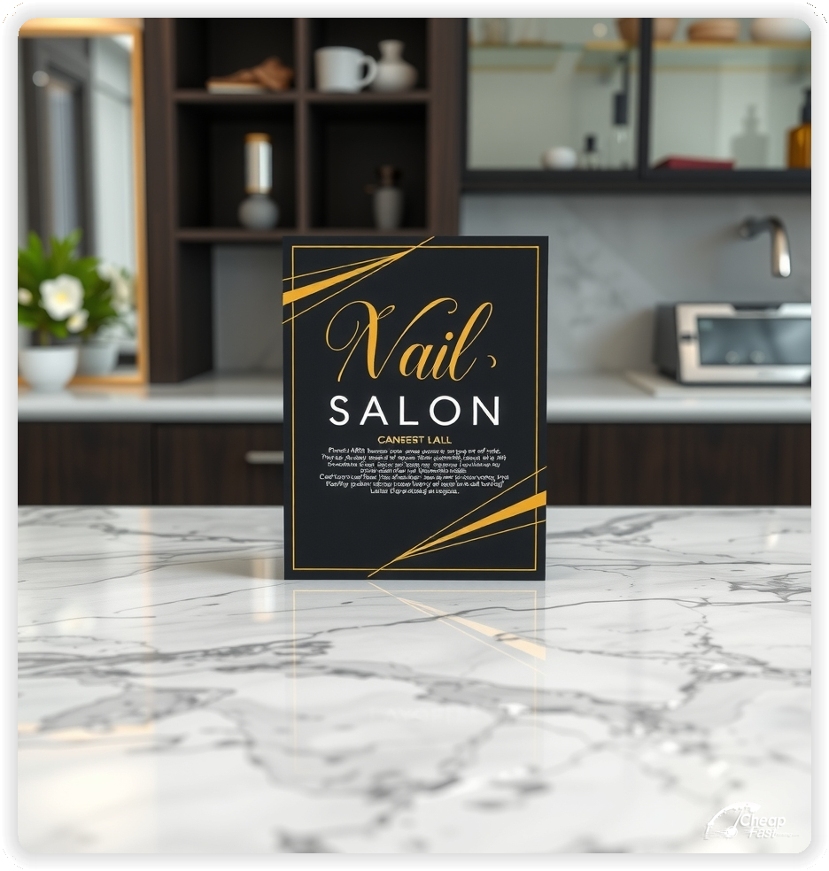 Promo Flyer Sample 1, Nail Salon leaflets creative layout