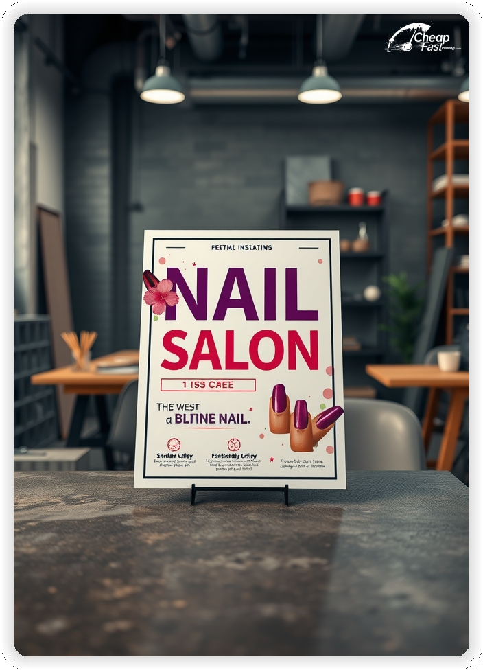 Promotional Material 1, Nail Salon marketing materials marketing piece
