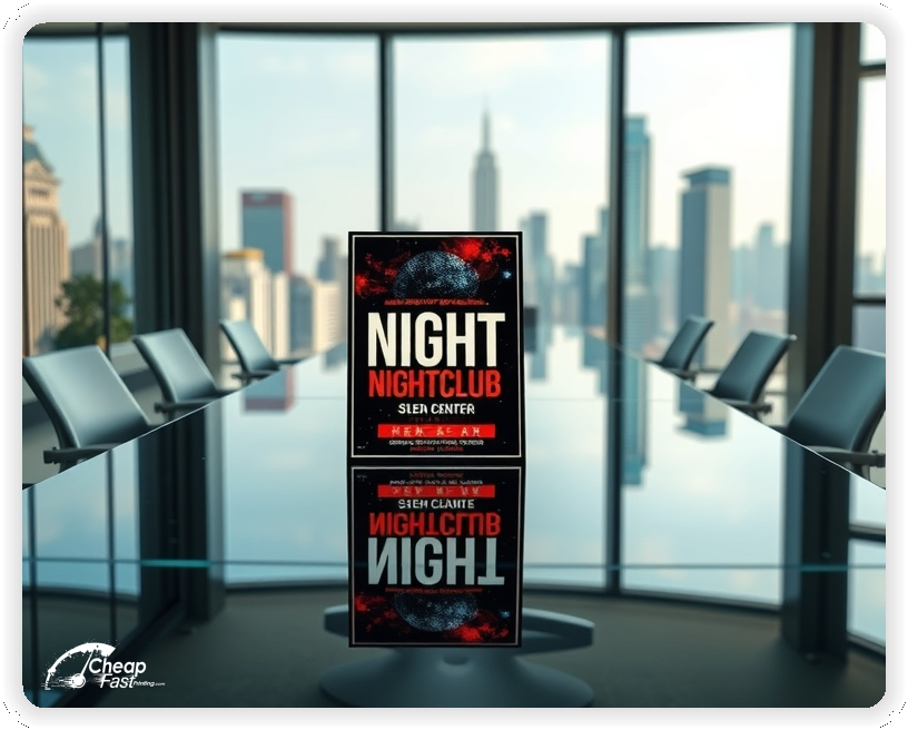 Bulk Venue Handouts Graphic, Nightclub promo cards creative layout