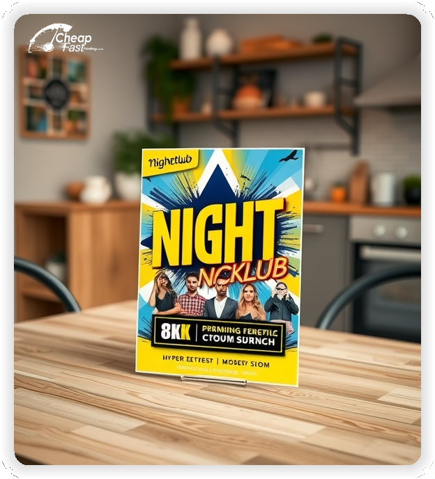Custom Event Brochure, Nightclub pamphlets design example