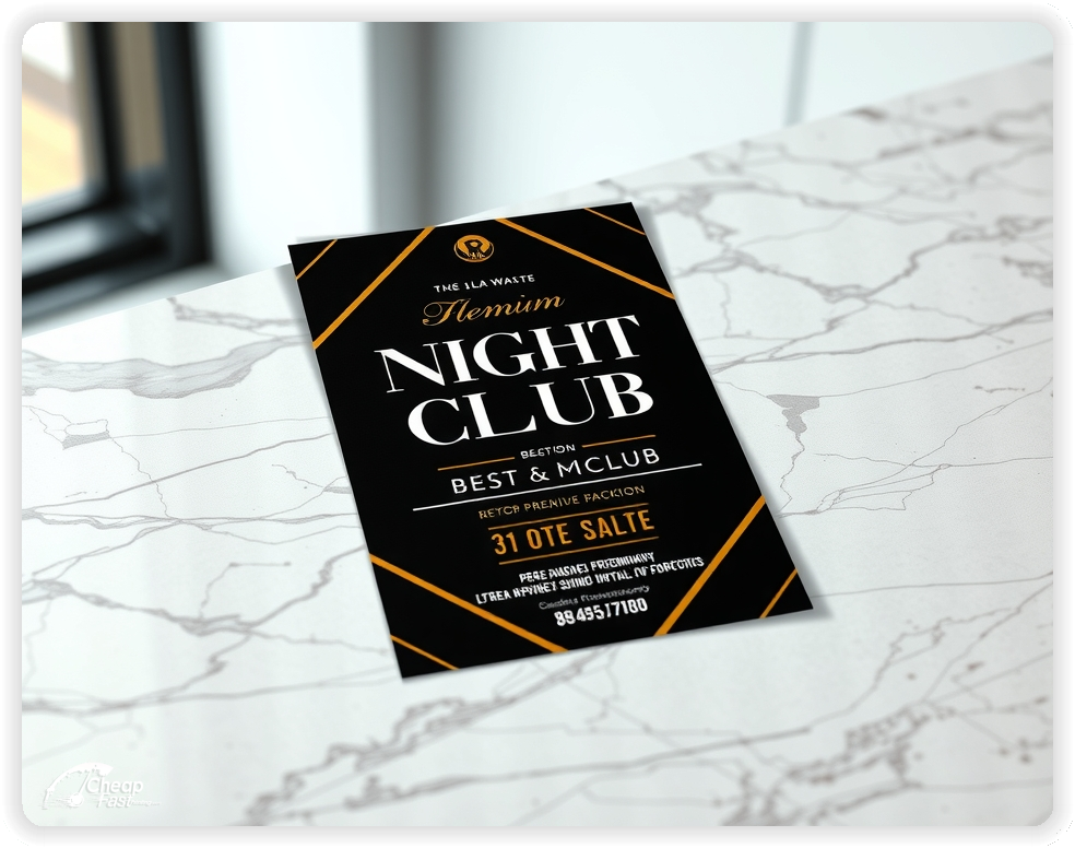 Local Nightclub Promo, Nightclub handouts print sample