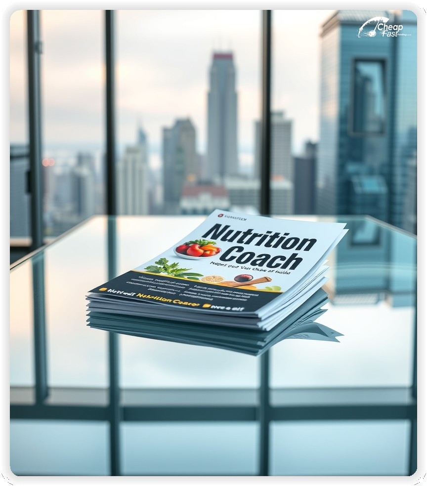 Print Ready Layout 1, Nutrition Coach brochures layout example