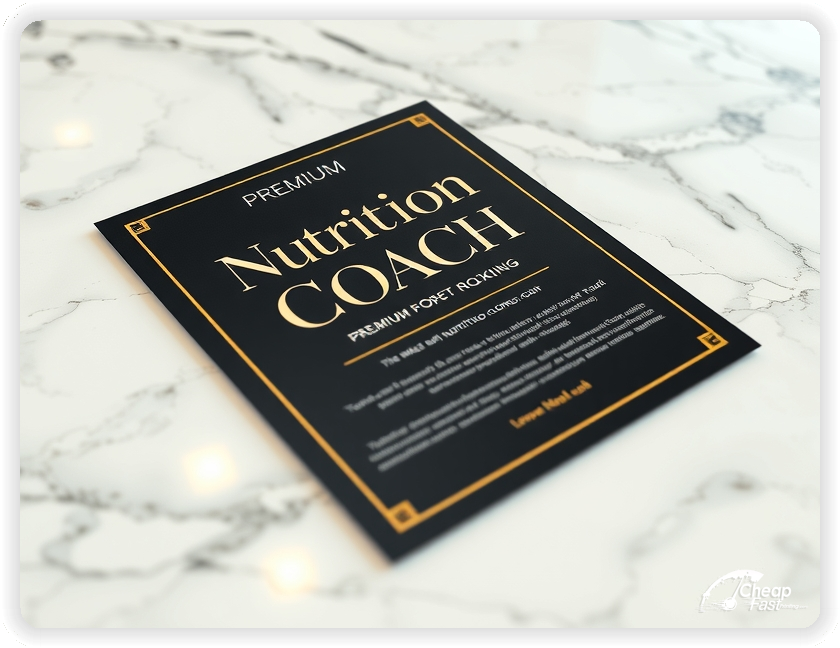 Professional Circular 1, Nutrition Coach handouts print sample