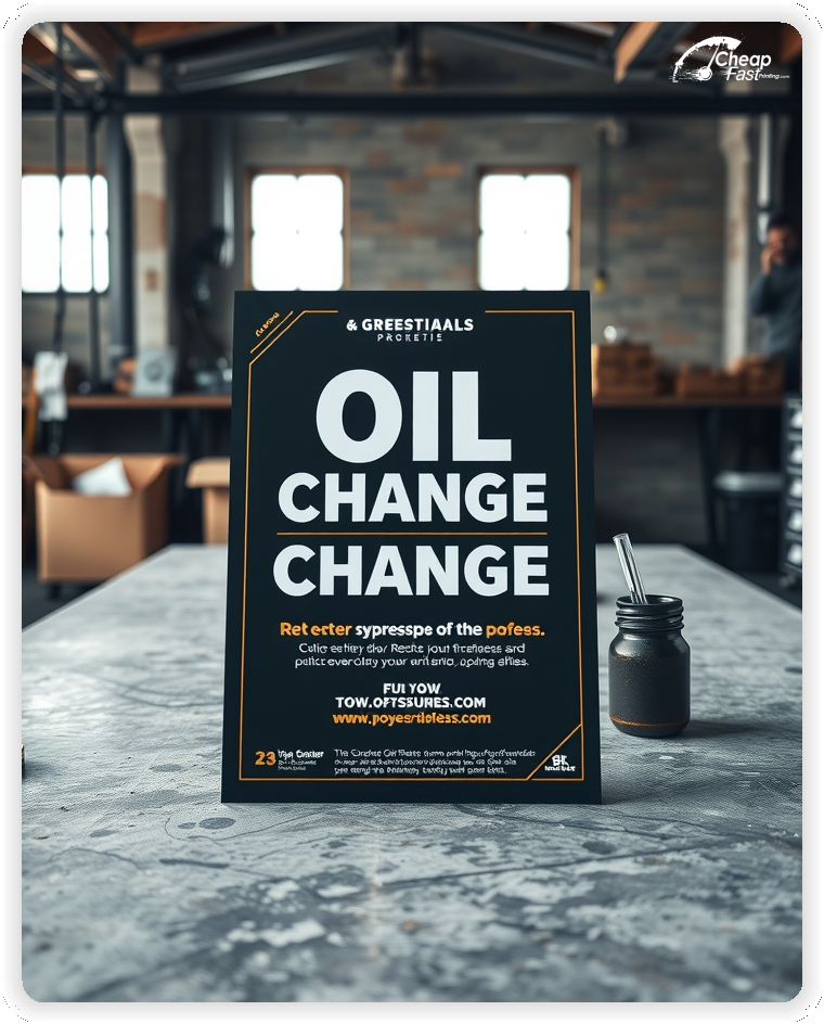 High Quality Leaflet 1, Oil Change circulars promotion design
