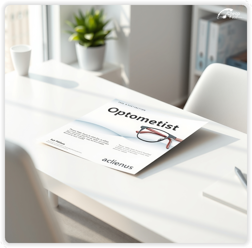 Advertising Brochure 1, Optometrist leaflets layout example