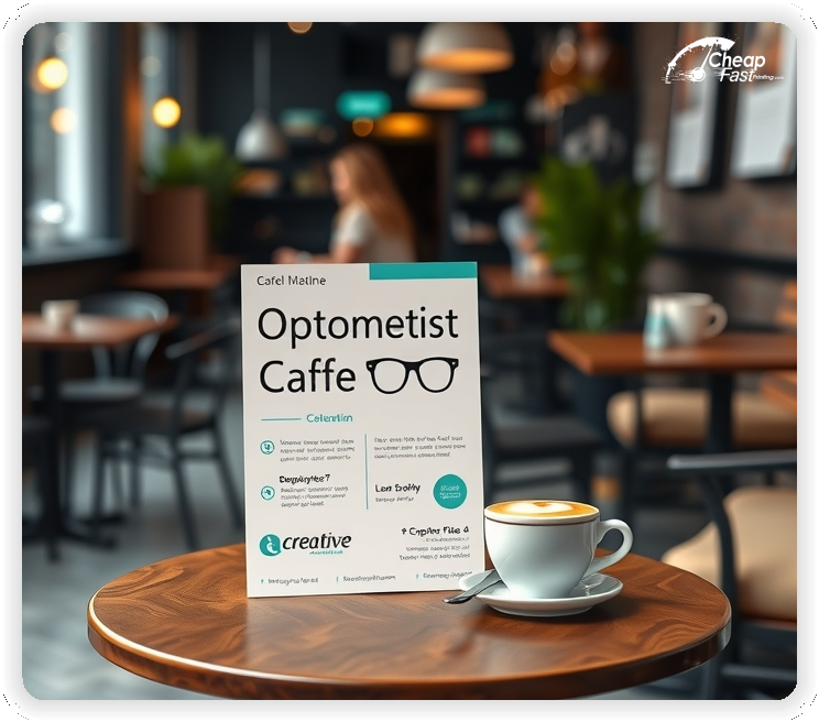 Creative Print Design 1, Optometrist promo cards creative layout