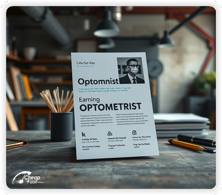 Print Ready Layout 1, Optometrist brochures layout example