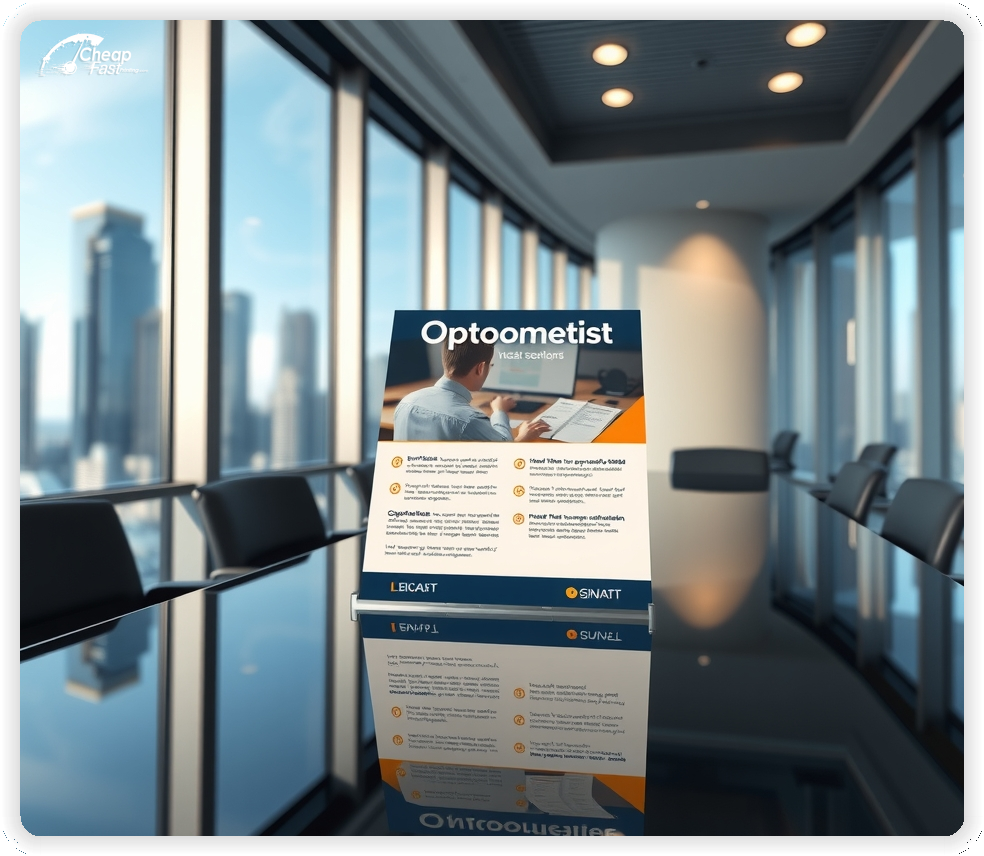 Promo Flyer Sample 1, Optometrist leaflets creative layout