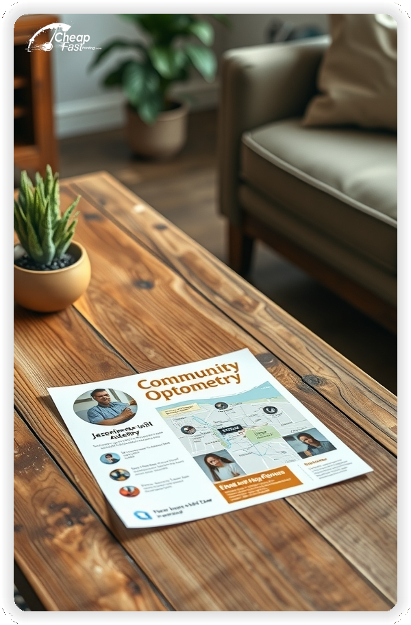 Advertising Brochure 1, Optometry leaflets layout example