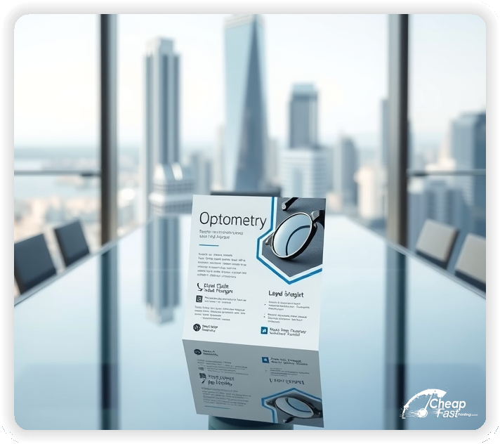 Custom Business Piece 1, Optometry advertisements marketing piece