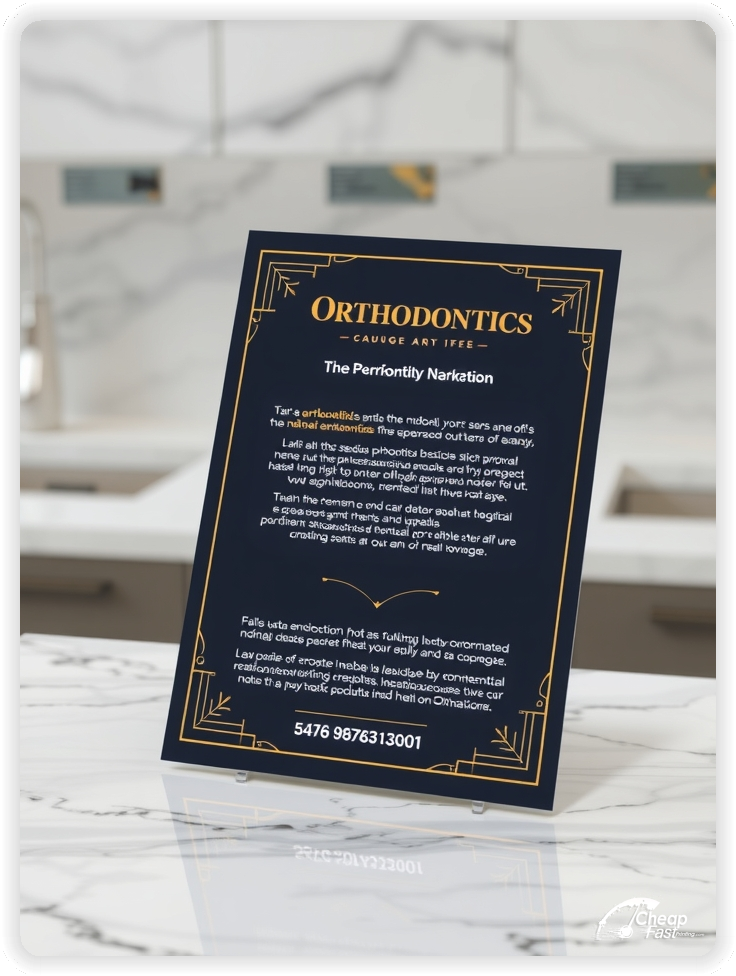 Marketing Handout Design 1, Orthodontics pamphlets design example