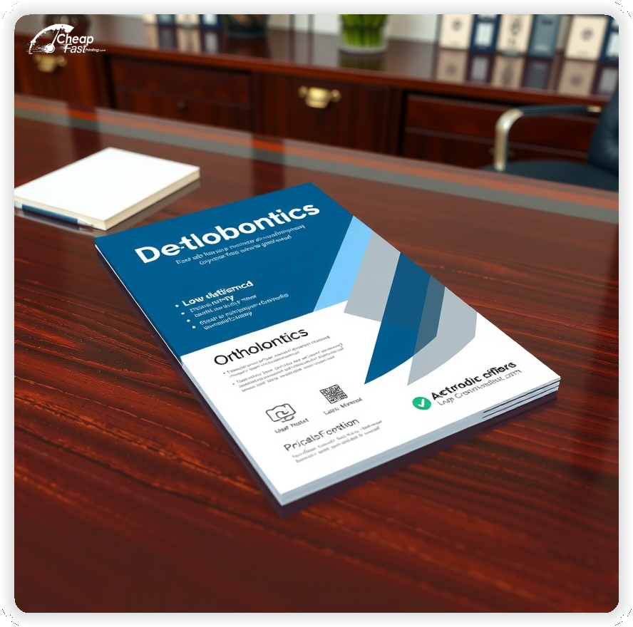 Print Ready Layout 1, Orthodontics brochures layout example