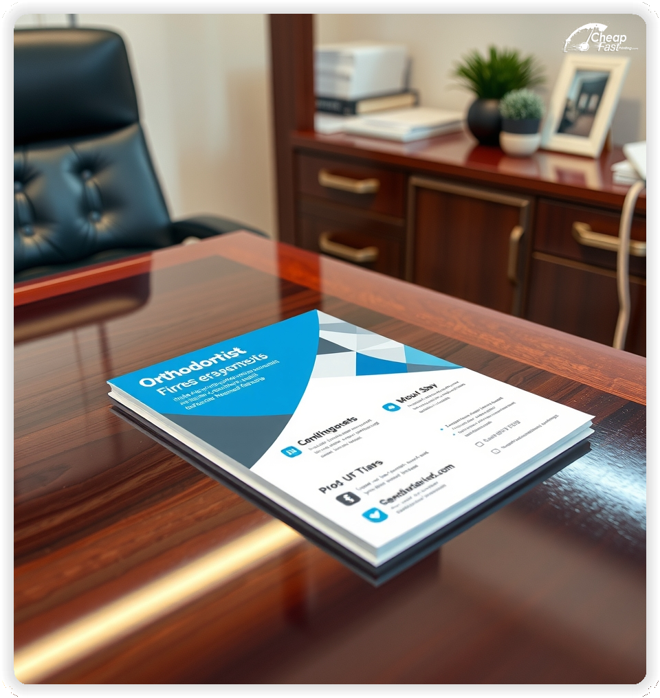 Creative Print Design 1, Orthodontist promo cards creative layout