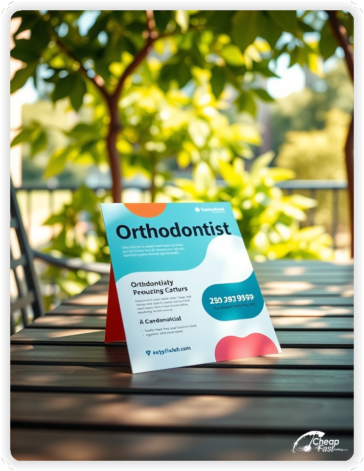 High Quality Leaflet 1, Orthodontist circulars promotion design