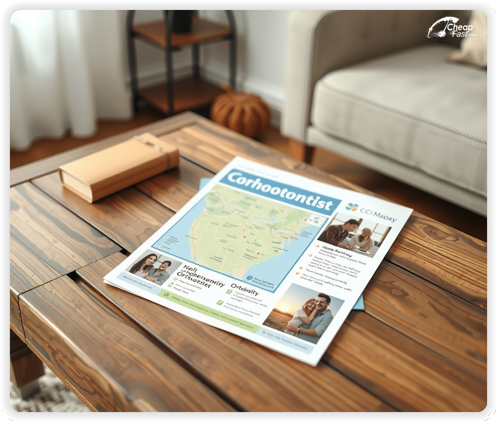 Marketing Handout Design 1, Orthodontist pamphlets design example