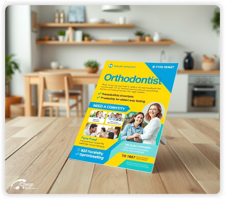 Promo Flyer Sample 1, Orthodontist leaflets creative layout