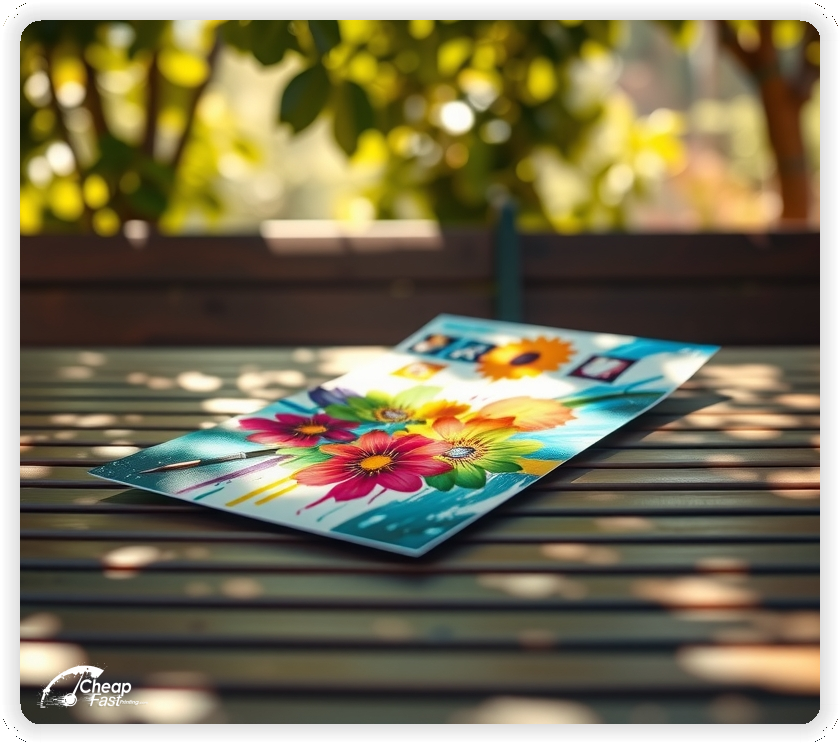 Creative Print Design 1, Painting promo cards creative layout