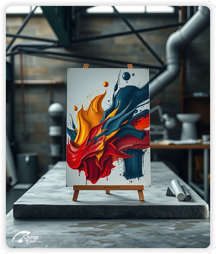 Print Ready Layout 1, Painting brochures layout example