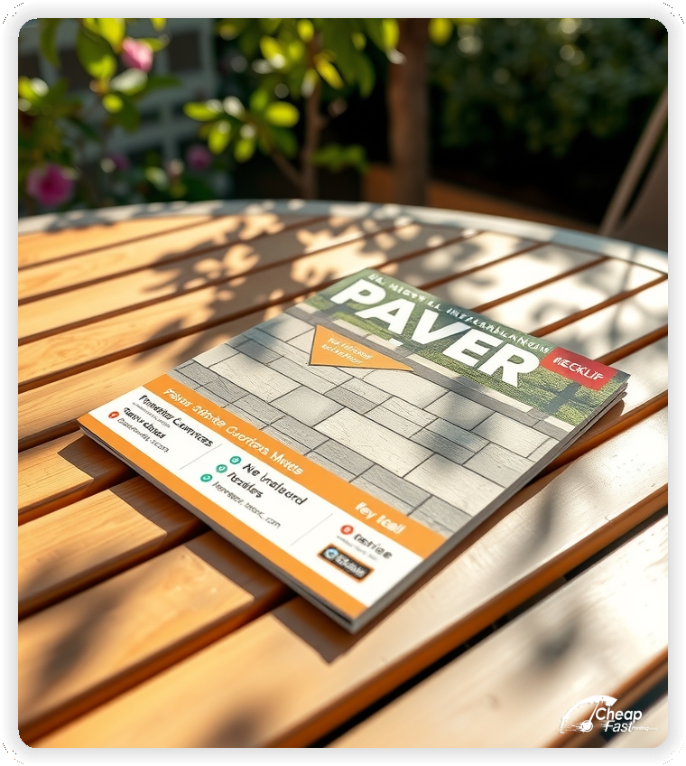 High Quality Leaflet 1, Paver Installation circulars promotion design