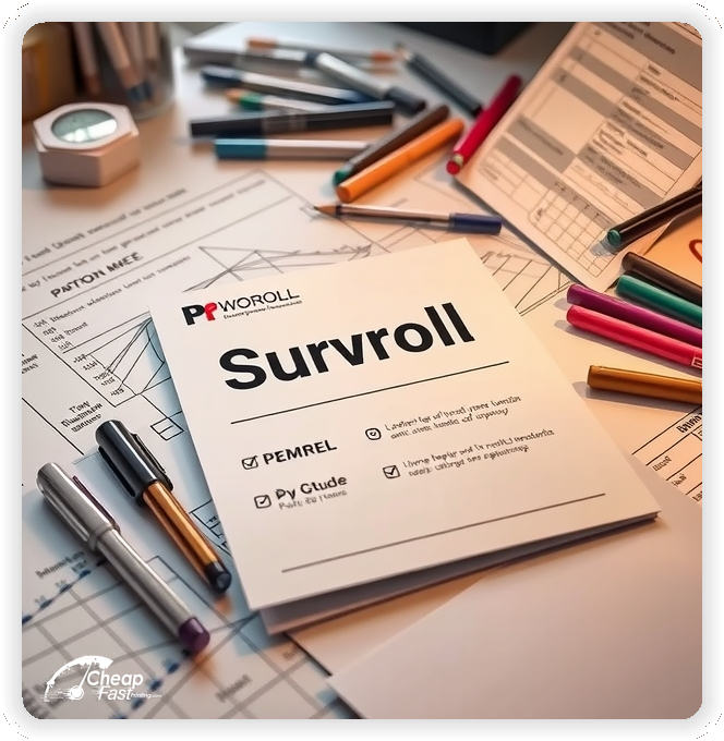 Custom Payroll Services Card, Payroll Services promo cards creative layout