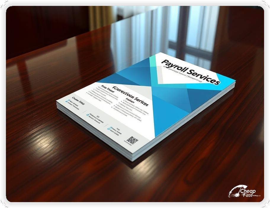 Marketing Handout Design 1, Payroll Services circulars promotion design