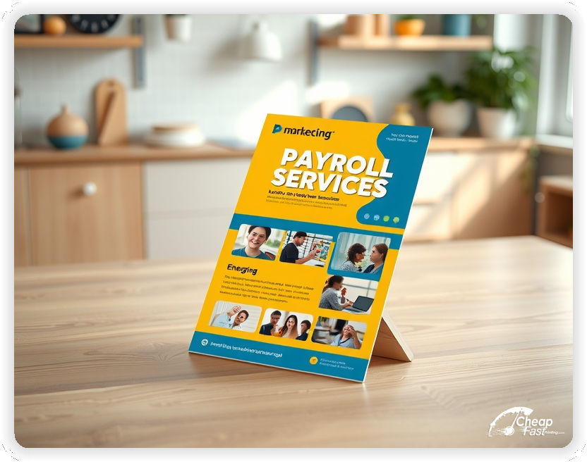Print Ready Layout 1, Payroll Services pamphlets design example