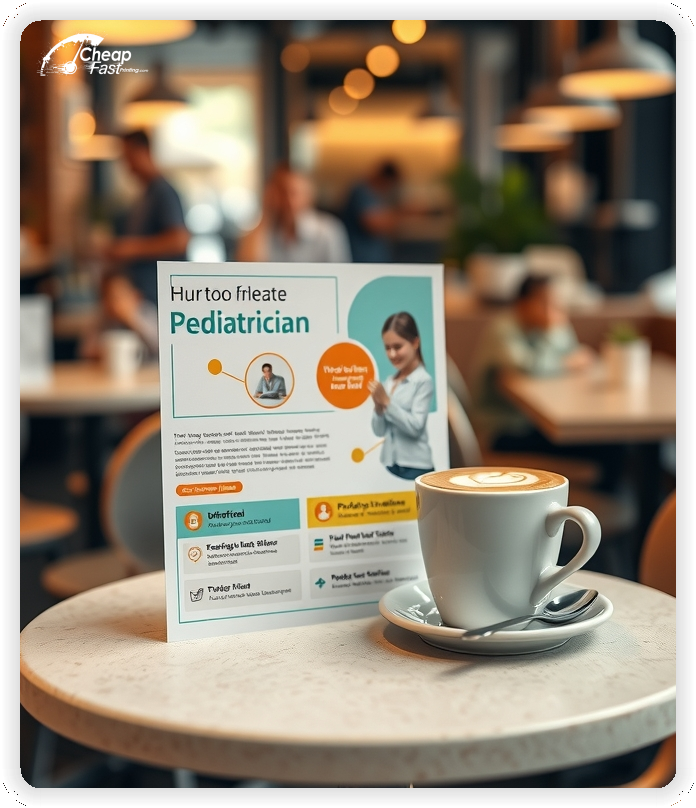 Custom Business Piece 1, Pediatrician advertisements marketing piece