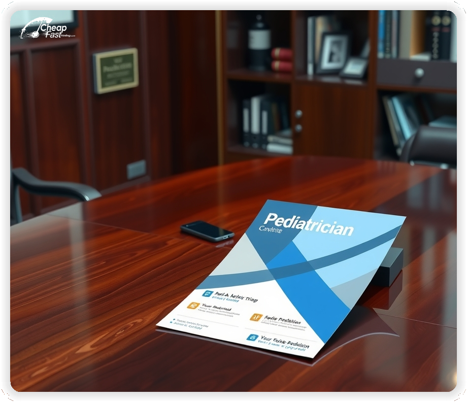 Print Ready Layout 1, Pediatrician brochures layout example