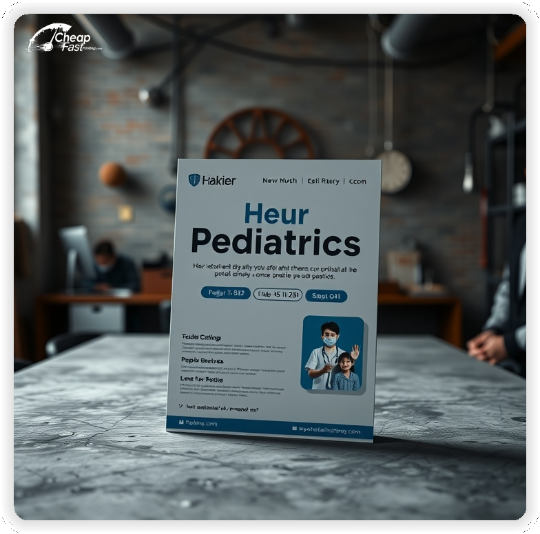 Creative Print Design 1, Pediatrics promo cards creative layout