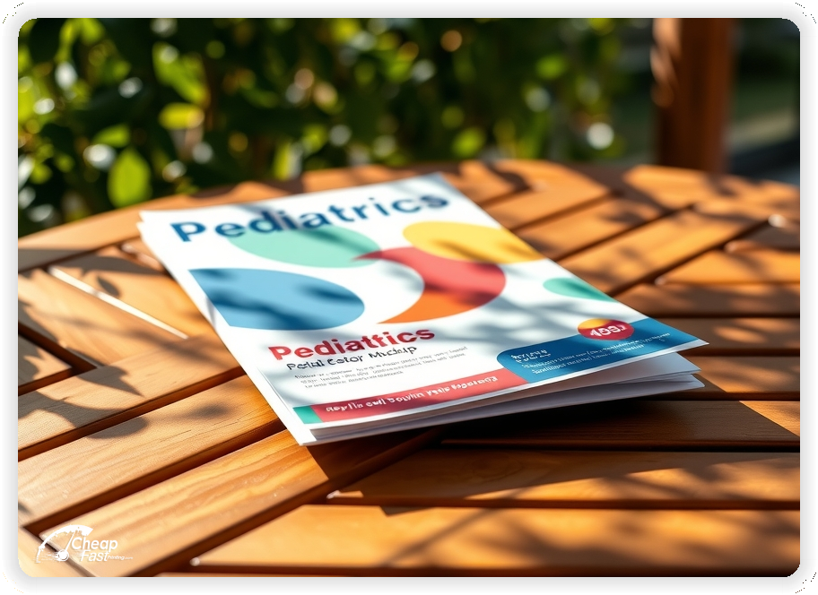 Marketing Handout Design 1, Pediatrics pamphlets design example