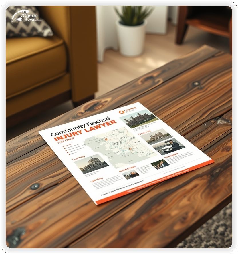 Best Personal Injury Lawyer Leaflet, Personal Injury Lawyer marketing materials print sample