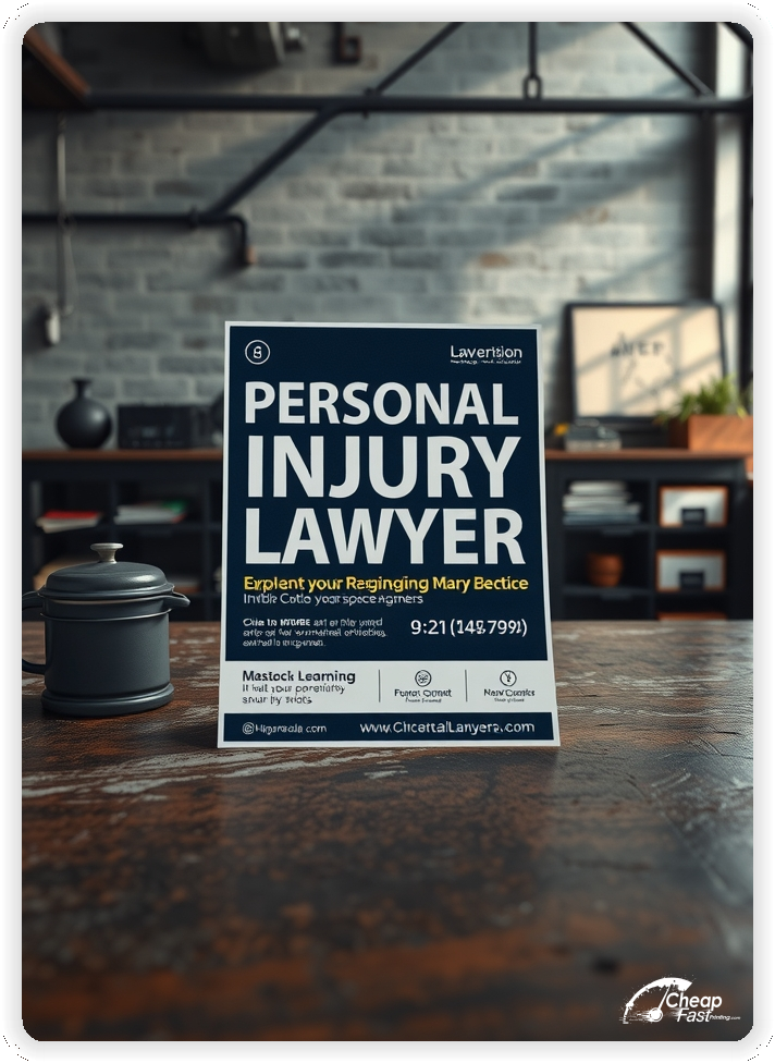 Custom Business Piece 1, Personal Injury Lawyer advertisements marketing piece