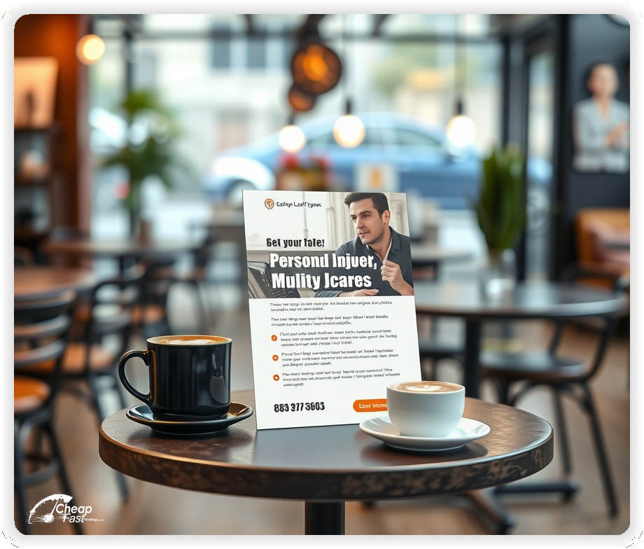 Marketing Handout Design 1, Personal Injury Lawyer pamphlets design example