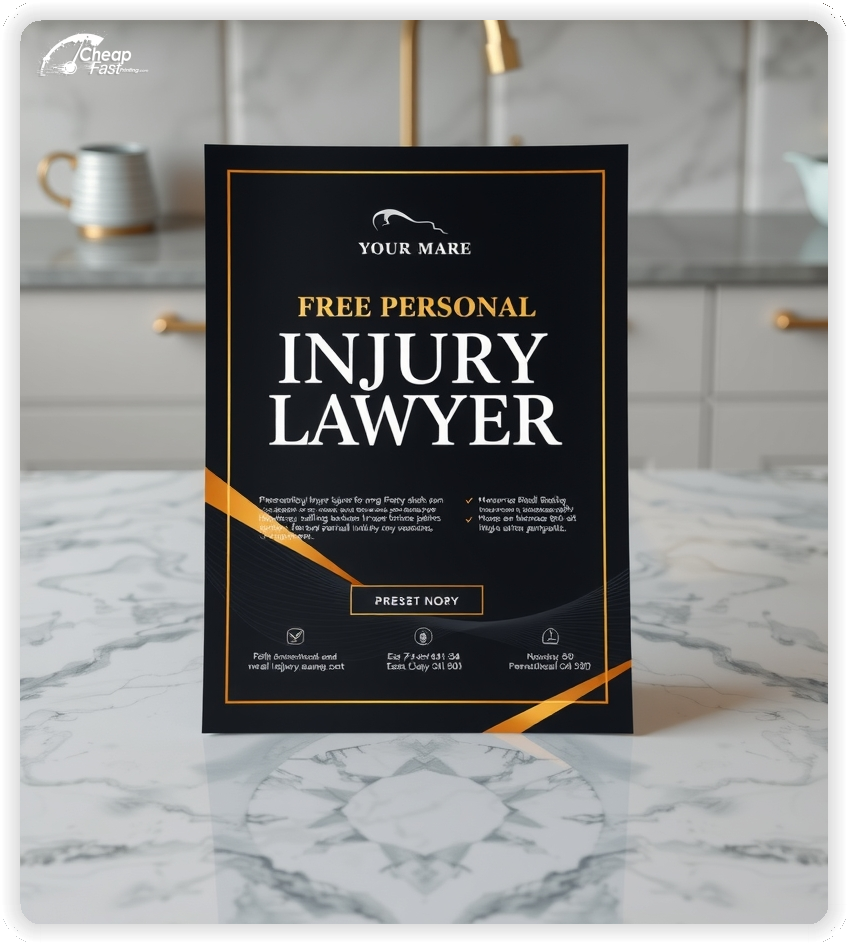 Print Ready Layout 1, Personal Injury Lawyer brochures layout example