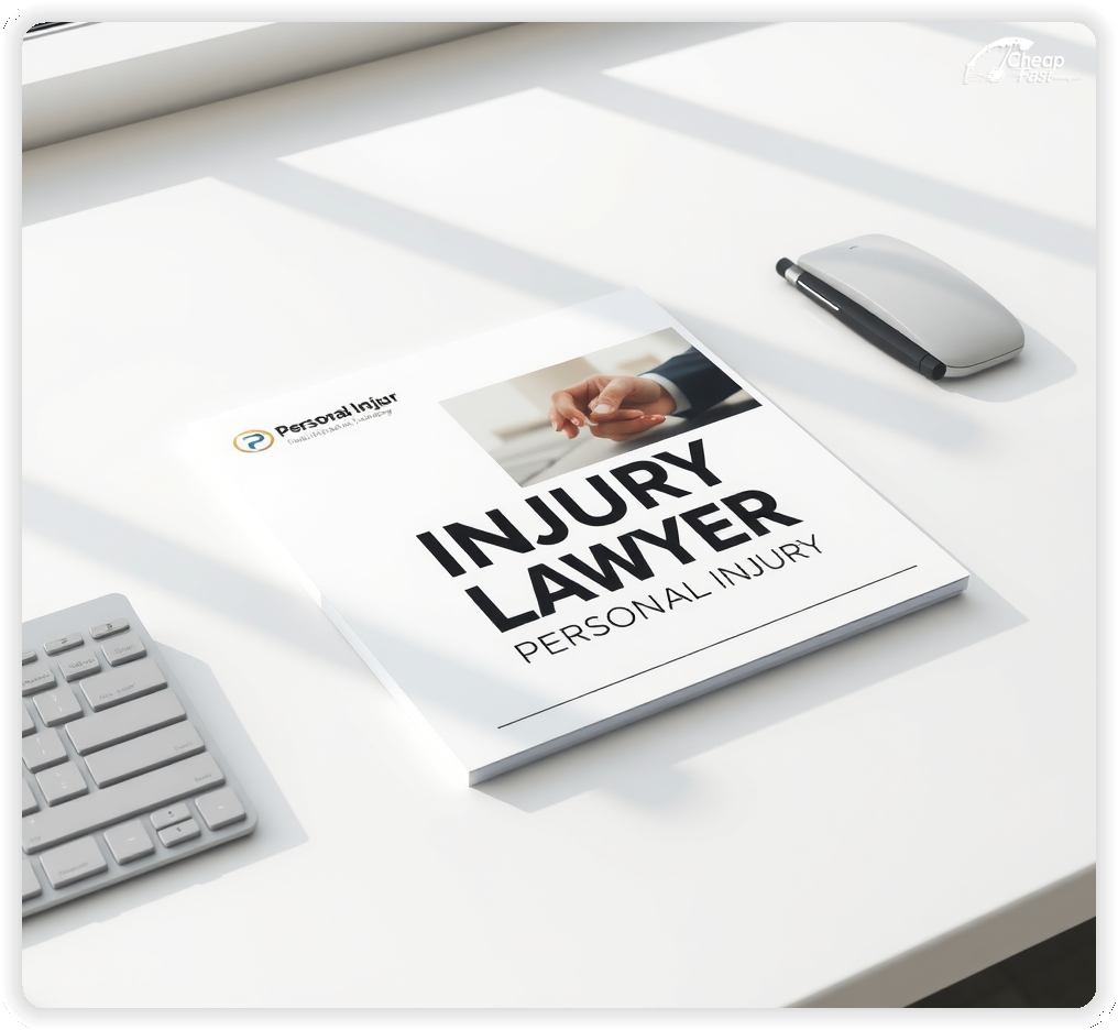Promo Flyer Sample 1, Personal Injury Lawyer leaflets creative layout