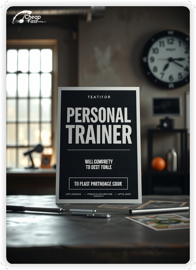 Best Personal Trainer Leaflet, Personal Trainer marketing materials print sample