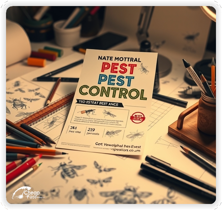 Custom Business Piece 1, Pest Control advertisements marketing piece
